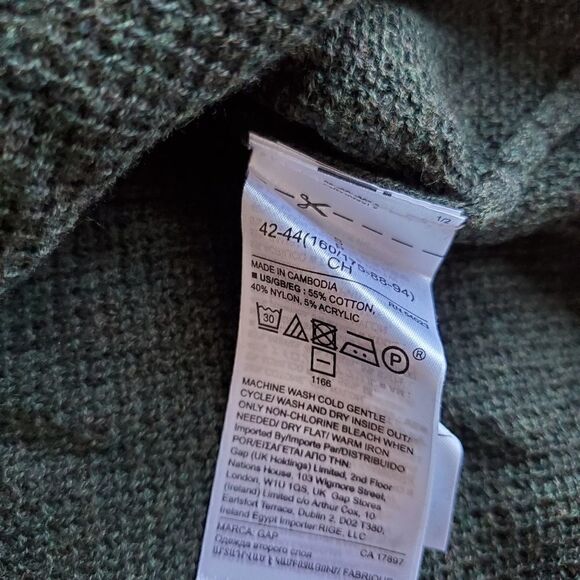 Gap V Neck Waffle Knit Sweater New - Picture 6 of 8